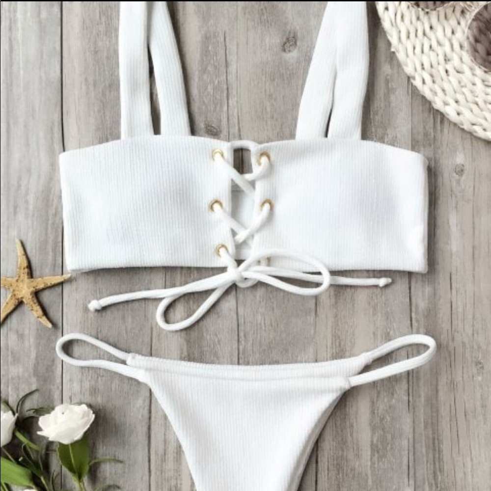 White bikini